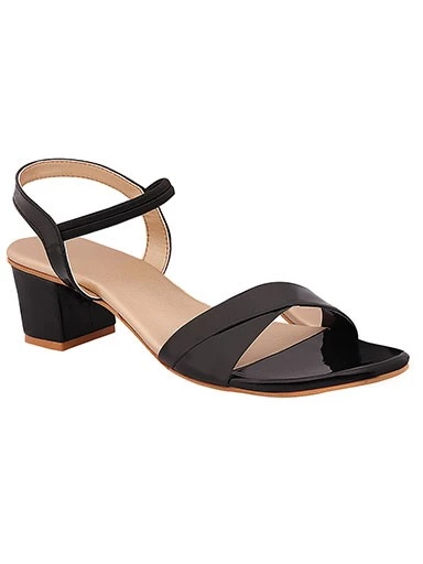 Stylestry Women's & Girl's Black Pointed Toe Block Heels
