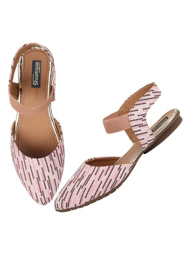Stylestry Pink Women Flat Mules Bellies Sandals