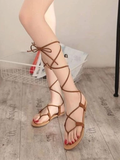 Stylestry Womens & Girls Gladiator Style Flats
