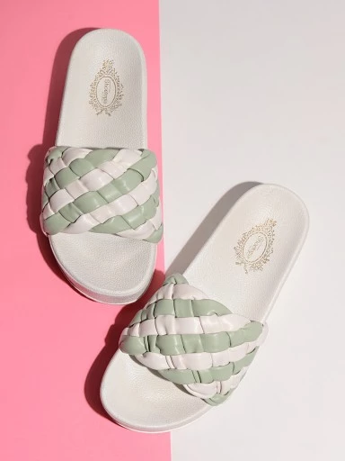 Stylestry Women & Girls Platform Green Heels