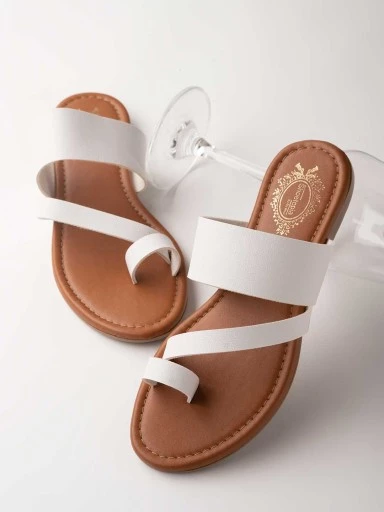 Stylestry Women & Girls White Flats