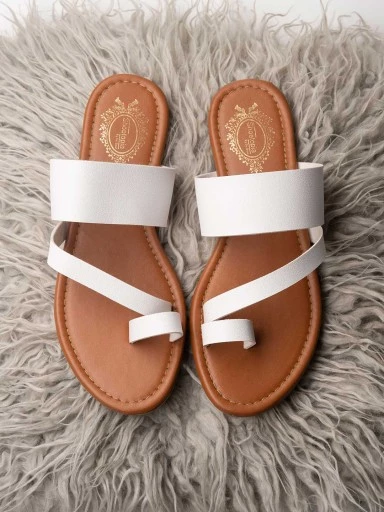 Stylestry Women & Girls White Flats