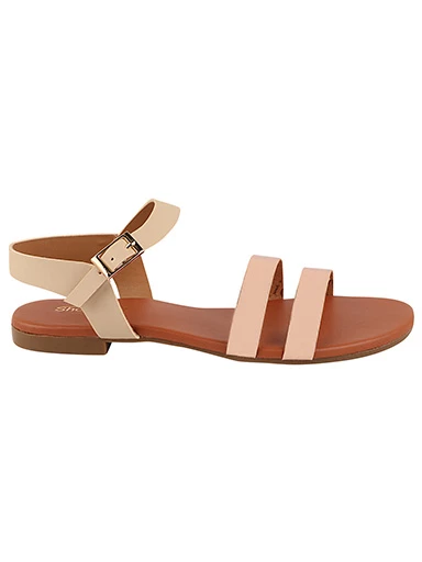 Stylestry Womens & Girls Gold-Toned Open Toe Flats