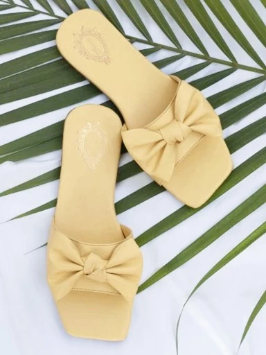 Stylestry Women & Girls Yellow Flats
