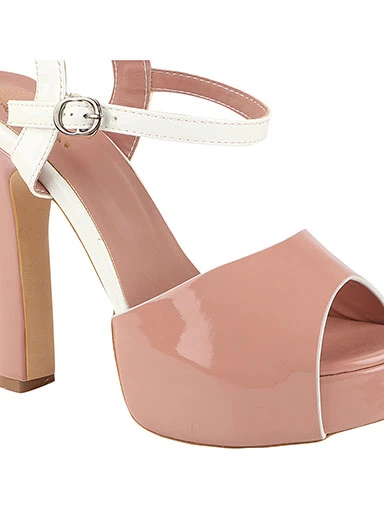 Stylestry Womens & Girls Peach Peep Toes Stiletto