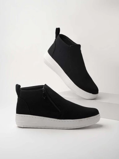 Stylestry Women & Girls Black Smart Casual Boots
