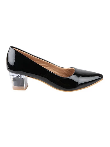 Stylestry Womens & Girls Black Block Pumps