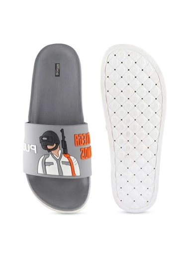 Stylestry Women Grey Printed Sliders
