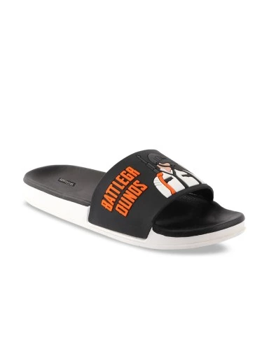 Stylestry Women Black Printed Sliders