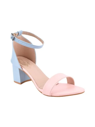 Stylestry Women & Girls Pink Block Heels
