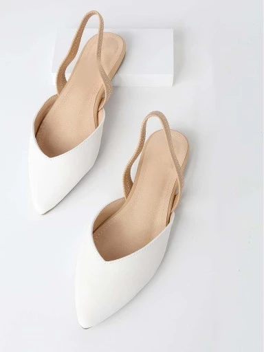 Stylestry Women White Mojaris Flats