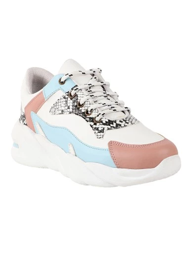 Stylestry Women White Walking Shoes
