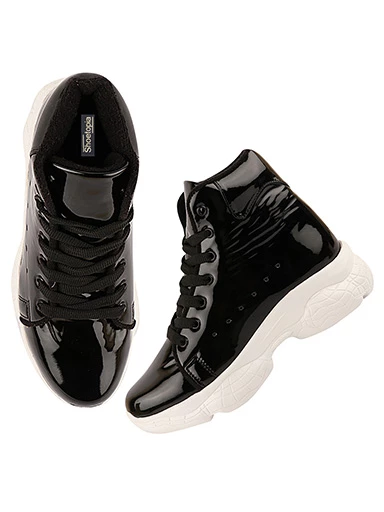 Stylestry Womens & Girls Black High-Top Boots