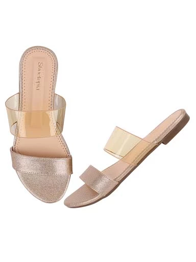 Stylestry Womens & Girls Transparent Open Toe Flats