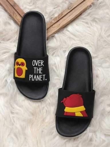 Stylestry Women Black Solid Thong Flip-Flops