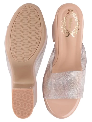 Stylestry Women & Girls PEACH BLOCK Heels