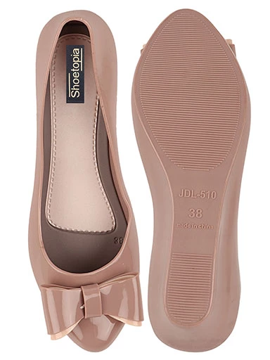 Stylestry Women's & Girl's Pink Wedge Pumps with Bows