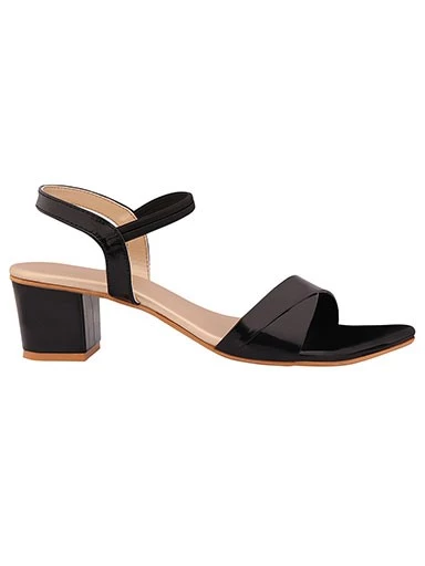 Stylestry Women's & Girl's Black Pointed Toe Block Heels