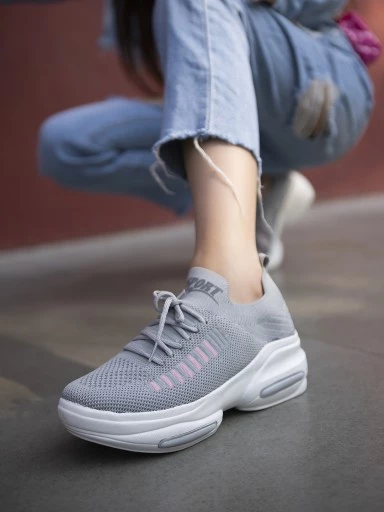 Stylestry Women Grey Walking Shoes