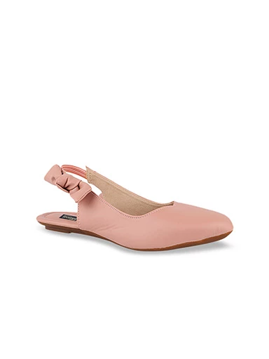 Stylestry Womens & Girls Pink Embellished Mules with Bows Flats