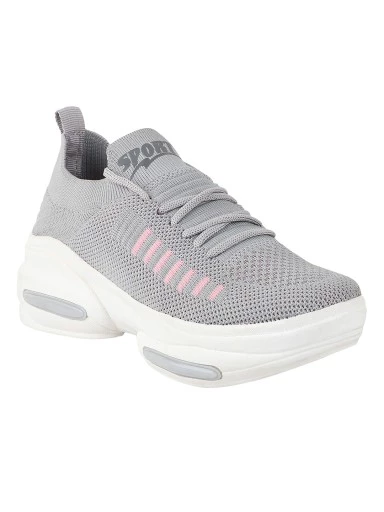 Stylestry Women Grey Walking Shoes