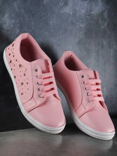 Stylestry Womens & Girls Pink Casual Sneakers Shoes