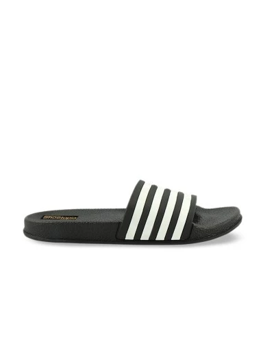 Stylestry Women Black Striped Flip Flop
