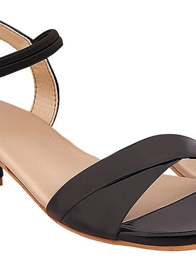 Stylestry Women's & Girl's Black Pointed Toe Block Heels
