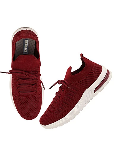 Stylestry Womens & Girls Cherry Lace Up Walking Shoes