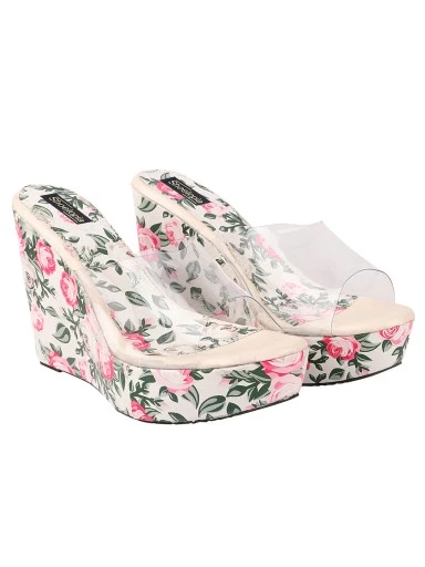 Stylestry white Block Sandals