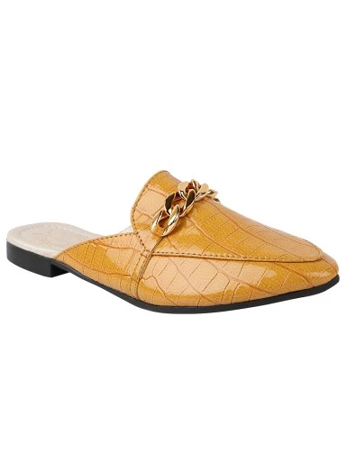 Stylestry Women Tan Solid Mules
