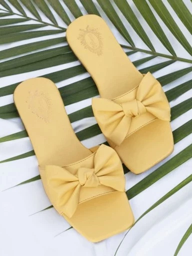 Stylestry Women & Girls Yellow Flats