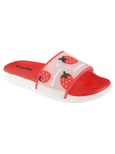 Stylestry Women Red & Off-White Printed Sliders
