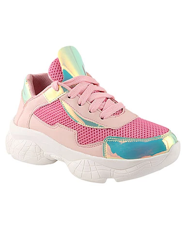 Stylestry Womens & Girls Pink Stylish Sneakers