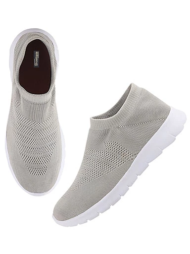 Stylestry Womens & Girls Grey Casual Walking Shoes