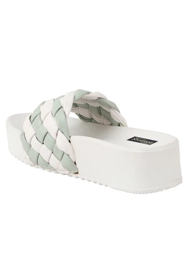 Stylestry Women & Girls Platform Green Heels