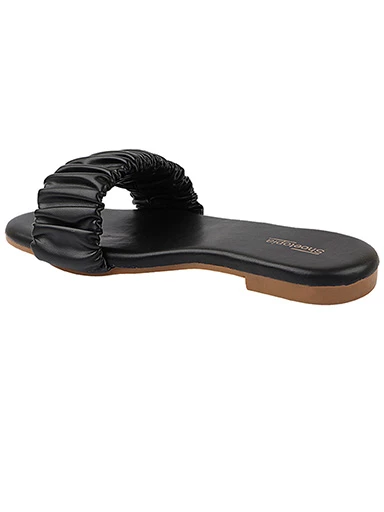 Stylestry Womens & Girls Black Open Toe Flats