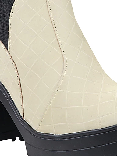 Stylestry Womens & Girls Pull On Mustard Solid High Heeled Boots