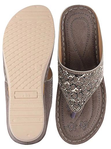 Stylestry Women's & Girl's Ortho Care Dr Orthopaedic Super Comfort Fit Grey Cushion Sandals