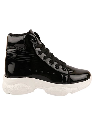 Stylestry Womens & Girls Black High-Top Boots