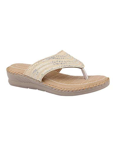 Stylestry Women's & Girl's Cream Ortho Care Dr Orthopaedic Cushion Sandals