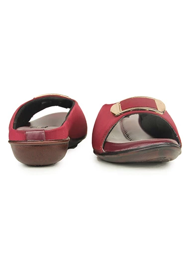 Stylestry Womens & Girls Cherry Embellished Mules with Buckles Flats
