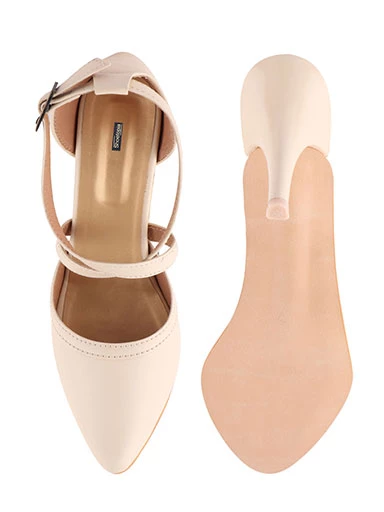 Stylestry Womens & Girls Cream Stilettos Heels Solid Pumps