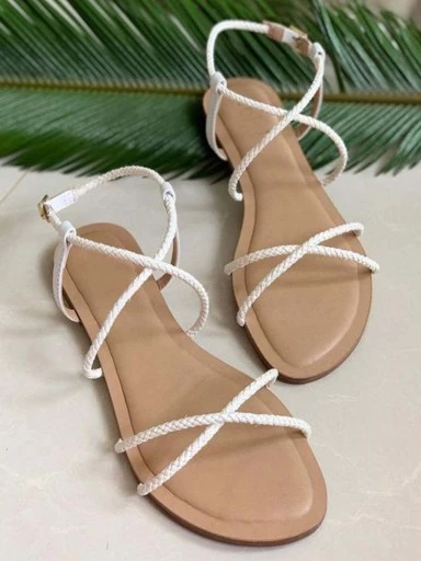 Stylestry minimal rope white flat