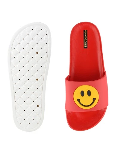 Stylestry Women Red Printed Thong Flip-Flops