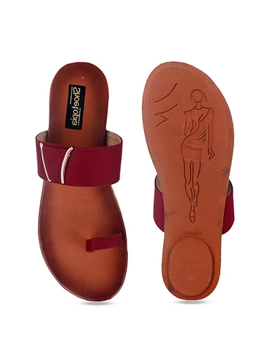 Stylestry Womens & Girls Cherry Solid One Toe Flats