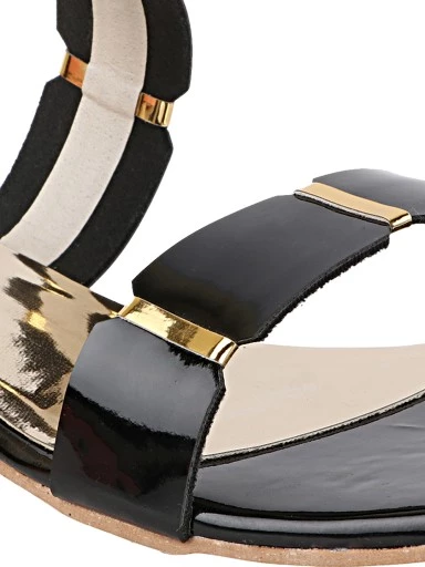 Stylestry Women Black Solid Block Sandals