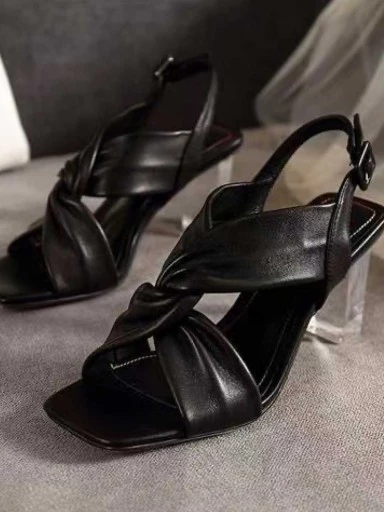 Stylestry Women & Girls Black Block Heels