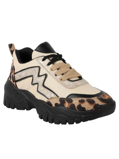 Stylestry Women Peach-Coloured Mesh Walking Shoes