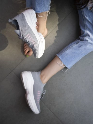Stylestry Women Grey Walking Shoes